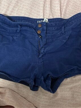 Refuge Y2K short shorts Navy High-Rise Denim Shorts